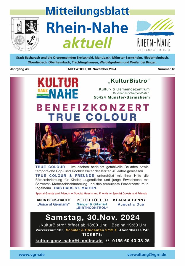 Rhein-Nahe aktuell Titelblatt 46/2024