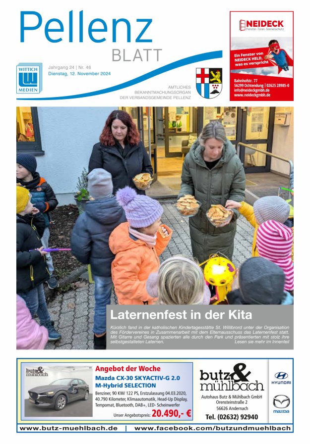 Pellenzblatt Titelblatt 46/2024