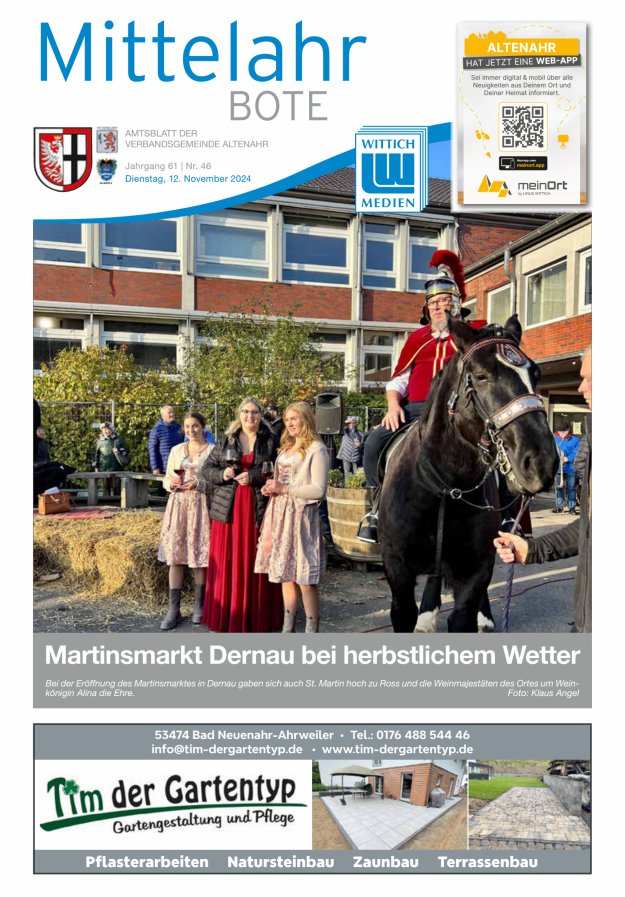 Mittelahr Bote Titelblatt 46/2024