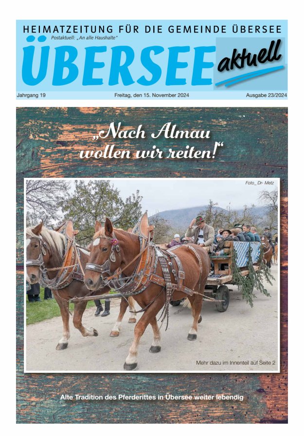 Übersee Aktuell Titelblatt 23/2024
