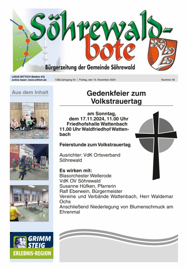 Söhrewaldbote Titelblatt 46/2024