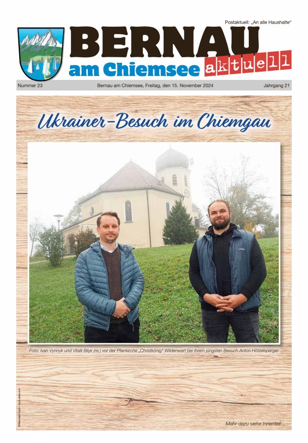Bernau Aktuell Titelblatt 23/2024