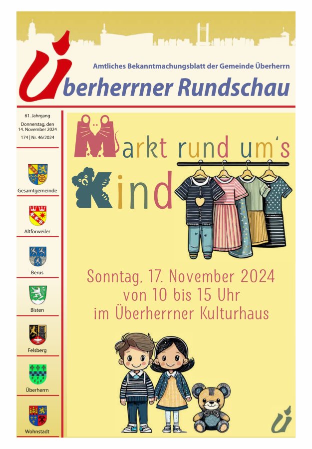 Überherrner Rundschau Titelblatt 46/2024