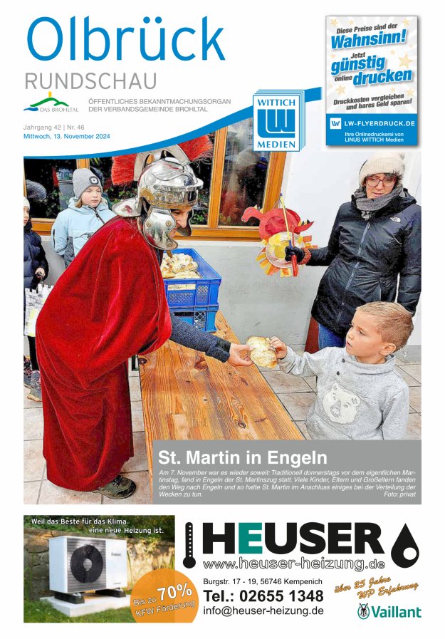 Olbrück Rundschau Titelblatt 46/2024