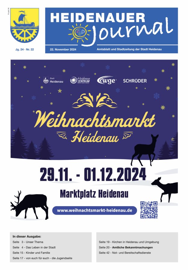 Heidenauer Journal - Amtsblatt und Stadtzeitung der Stadt Heidenau Titelblatt 22/2024