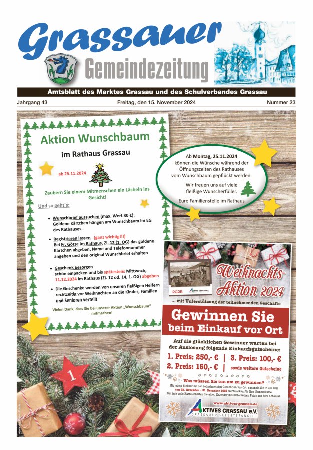 Grassauer Gemeindezeitung Titelblatt 23/2024