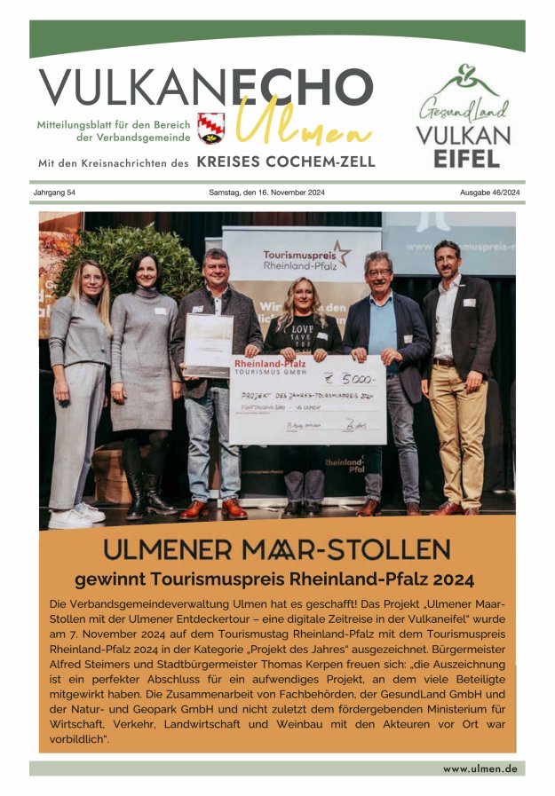 Vulkan Echo VG Ulmen Titelblatt 46/2024