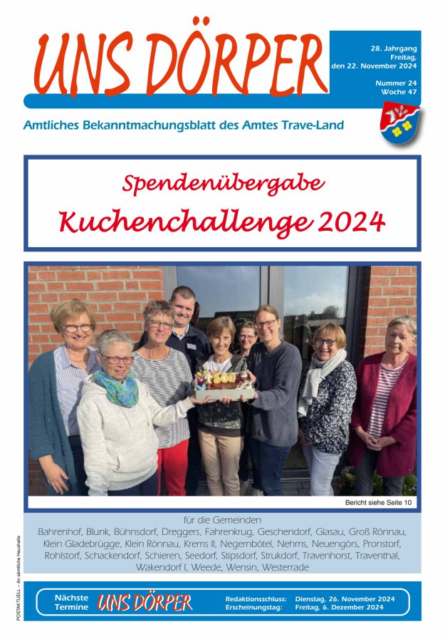 Uns Dörper Titelblatt 24/2024