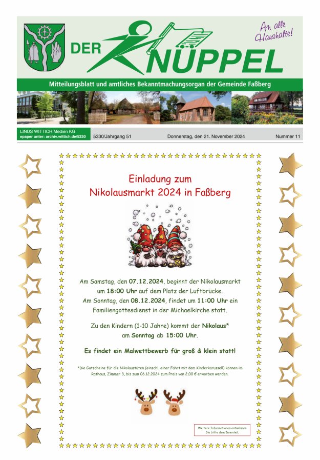 Der Knüppel Titelblatt 11/2024