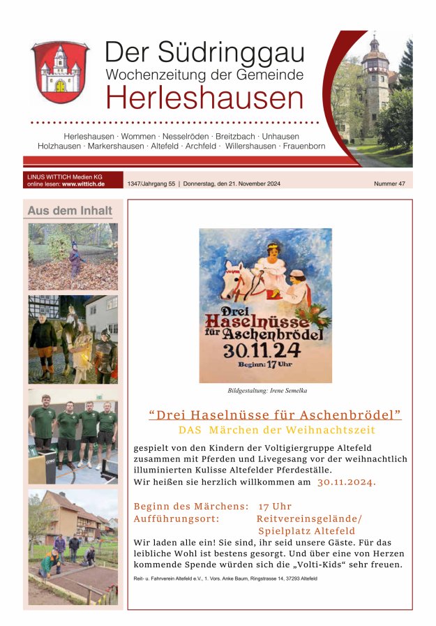 Der Südringgau Titelblatt 47/2024
