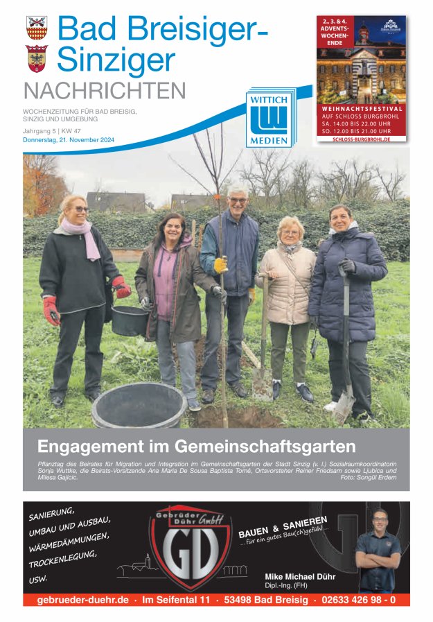 Bad Breisiger-Sinziger Nachrichten Titelblatt 47/2024