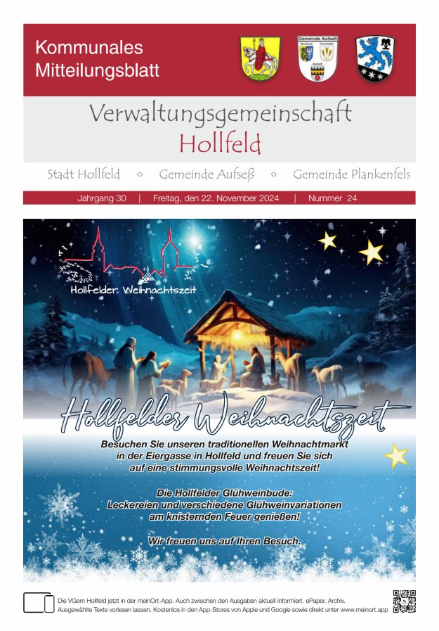 MB der Verwaltungsgemeinschaft Hollfeld  Titelblatt 24/2024