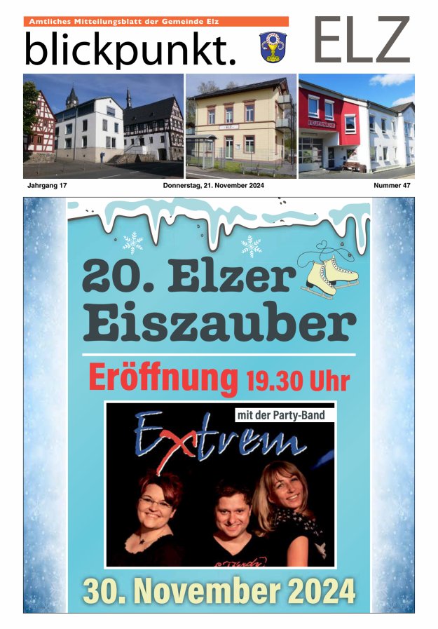 Blickpunkt Elz Titelblatt 47/2024