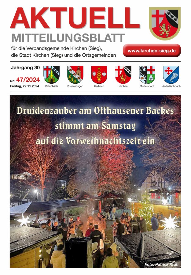 Aktuell - Mitteilungsblatt für die VG Kirchen (Sieg) Titelblatt 47/2024