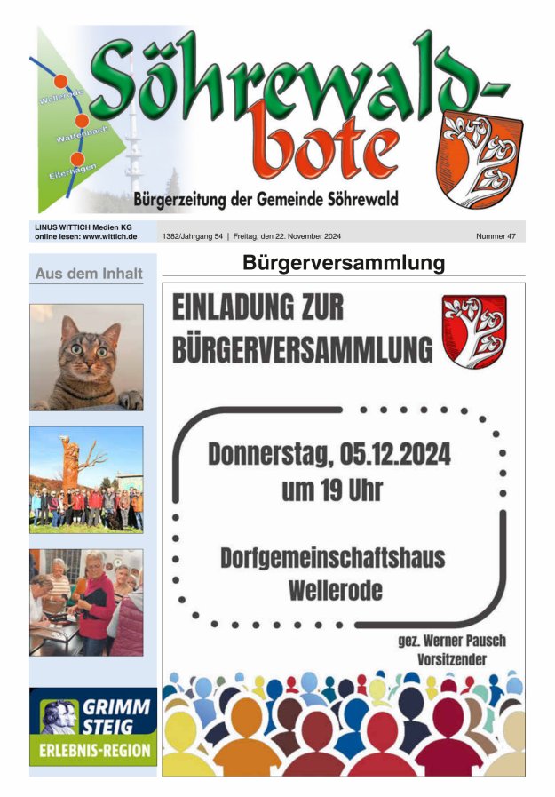 Söhrewaldbote Titelblatt 47/2024