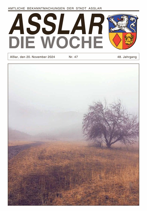 Asslar - Die Woche Titelblatt 47/2024