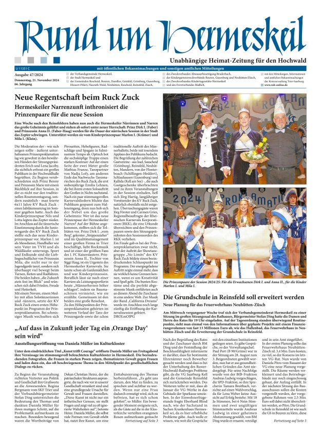 Rund um Hermeskeil Titelblatt 47/2024
