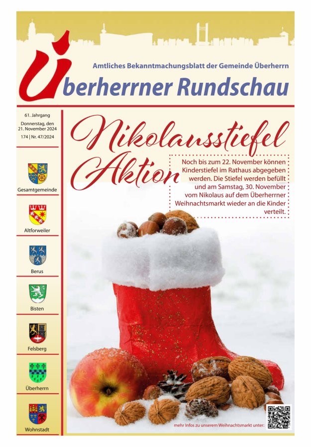 Überherrner Rundschau Titelblatt 47/2024