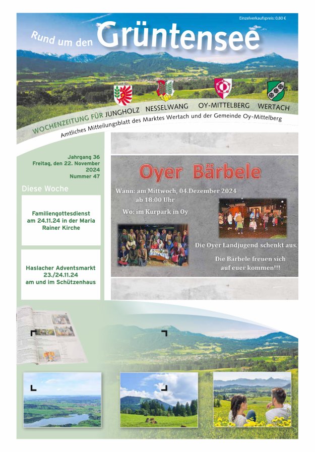 Rund um den Grüntensee Titelblatt 47/2024
