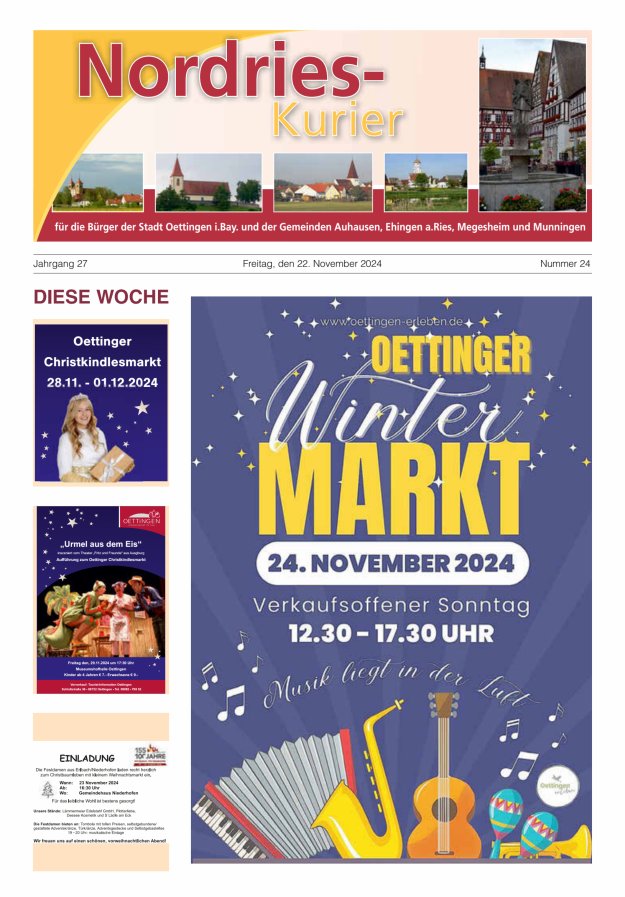 NordRies-Kurier Titelblatt 24/2024