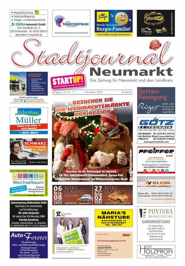 Stadtjournal Neumarkt Titelblatt 11/2024