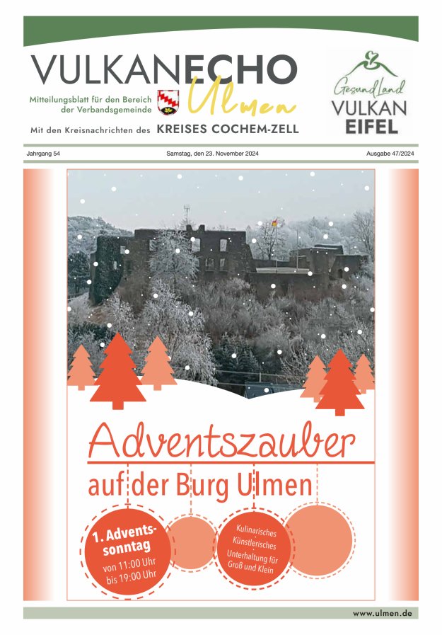 Vulkan Echo VG Ulmen Titelblatt 47/2024