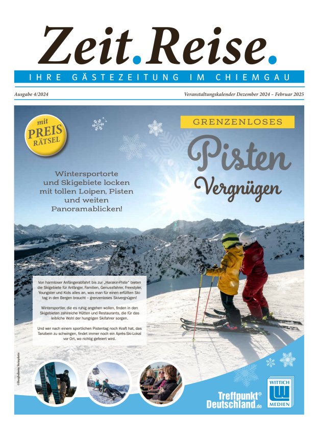 Zeit.Reise. Gästezeitung Chiemgau Titelblatt 16/2024