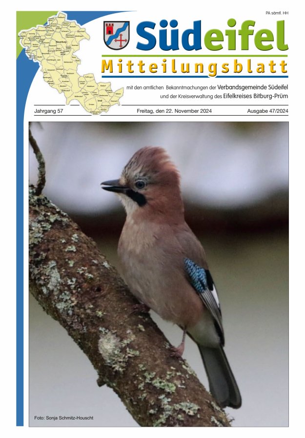 Mitteilungsblatt Südeifel Titelblatt 47/2024