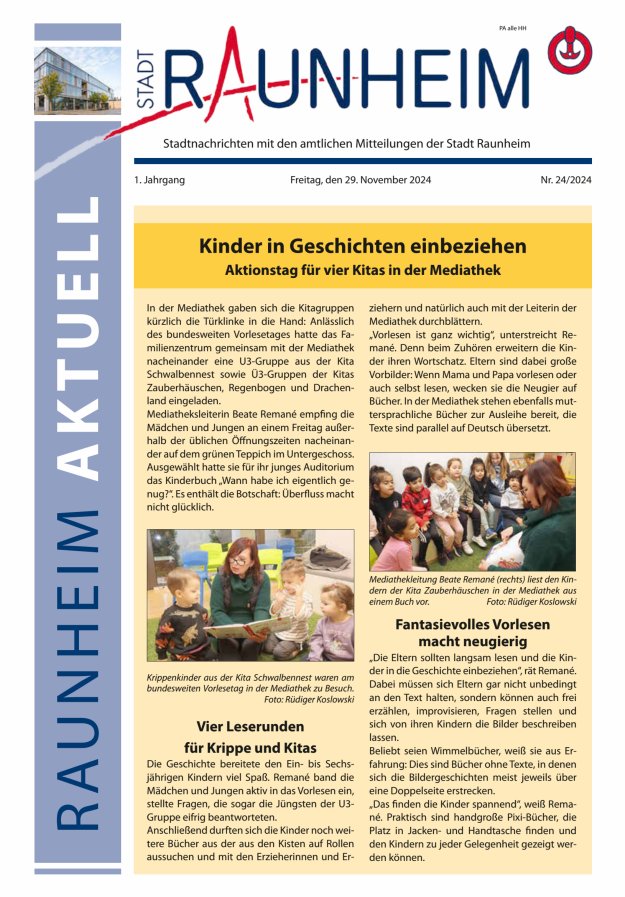 Raunheim aktuell Titelblatt 24/2024