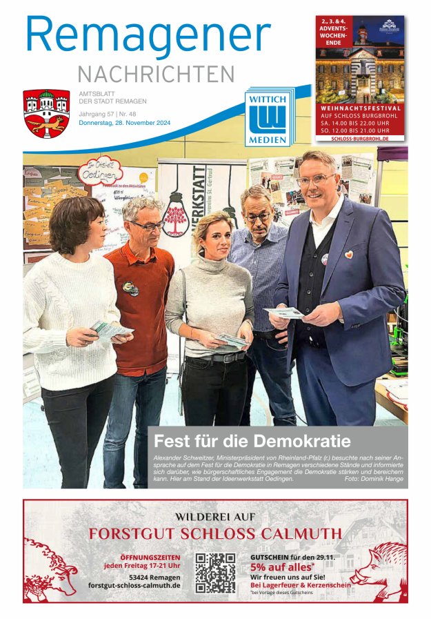 Remagener Nachrichten Titelblatt 48/2024