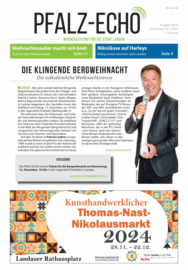 Pfalz-Echo Titelblatt 45/2024
