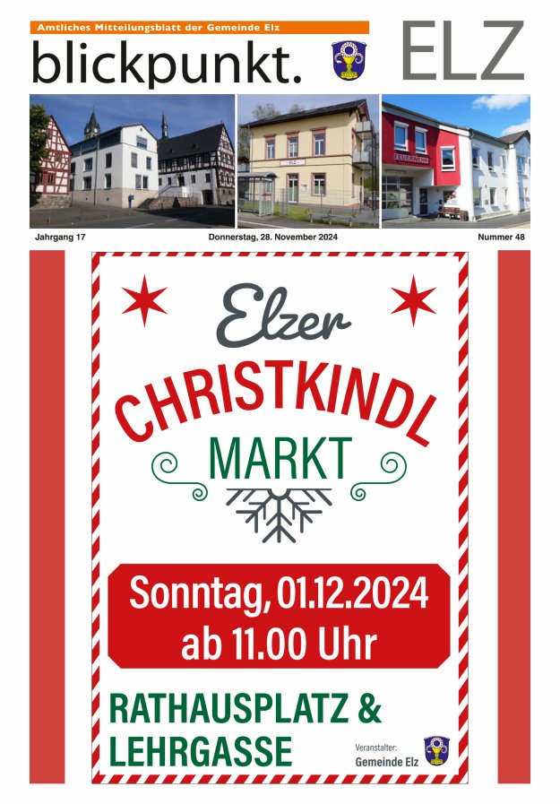Blickpunkt Elz Titelblatt 48/2024