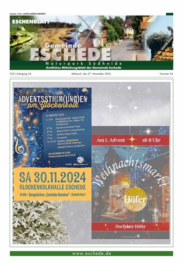 Eschenblatt Titelblatt 24/2024