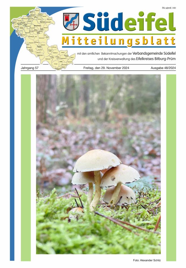 Mitteilungsblatt Südeifel Titelblatt 48/2024