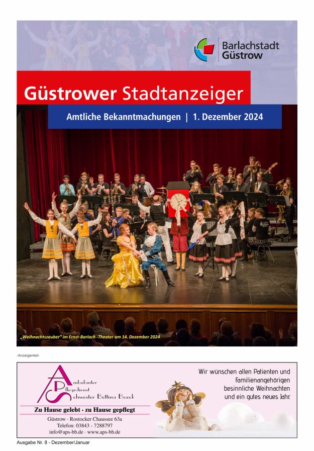 Güstrower Stadtanzeiger Titelblatt 08/2024
