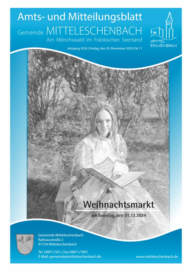 Amts- und Mitteilungsblatt Gemeinde Mitteleschenbach Titelblatt 11/2024