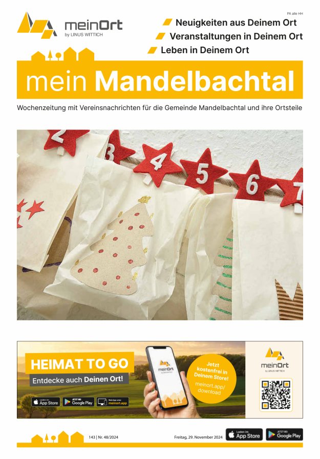 mein Mandelbachtal Titelblatt 48/2024