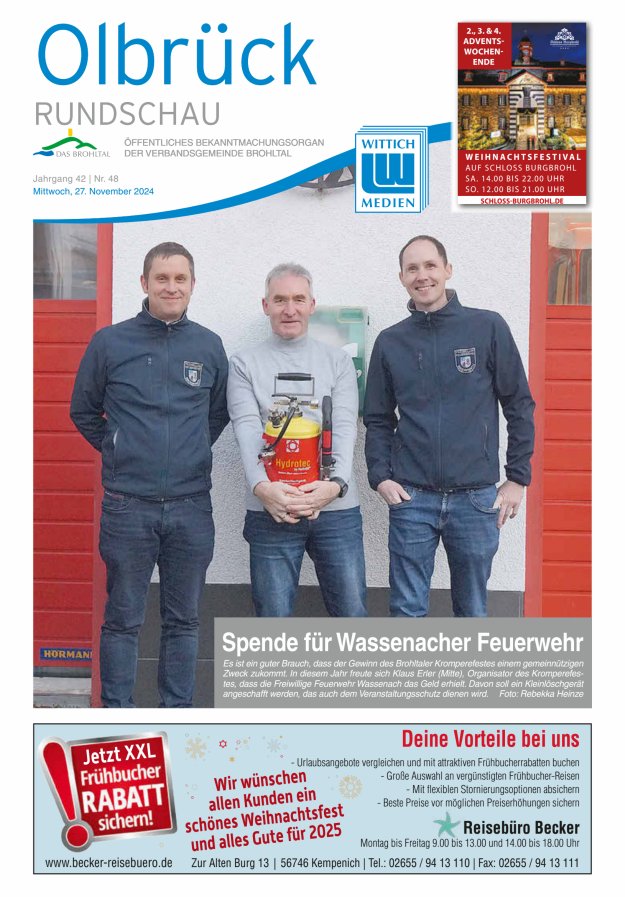 Olbrück Rundschau Titelblatt 48/2024