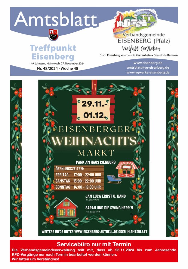 Treffpunkt Eisenberg Titelblatt 48/2024