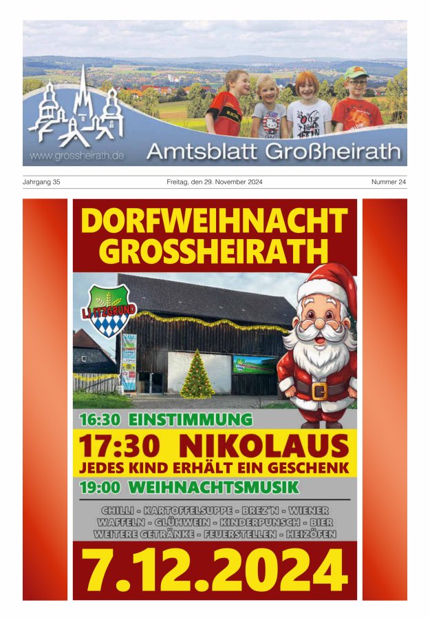 Amtsblatt Großheirath Titelblatt 24/2024