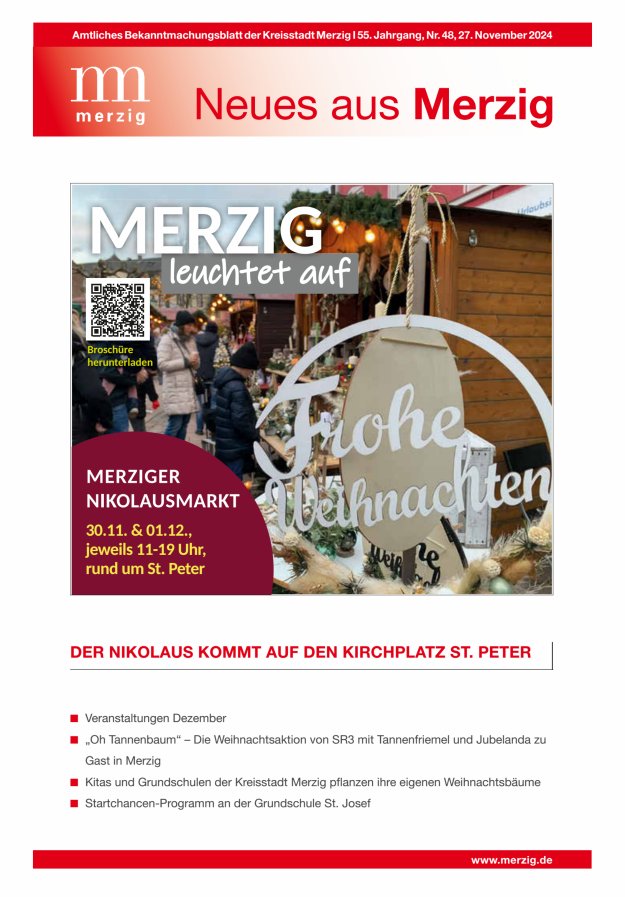 Neues aus Merzig Titelblatt 48/2024