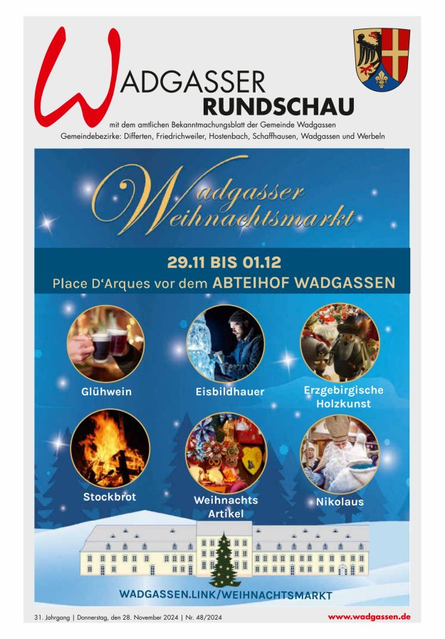 Wadgasser Rundschau Titelblatt 48/2024