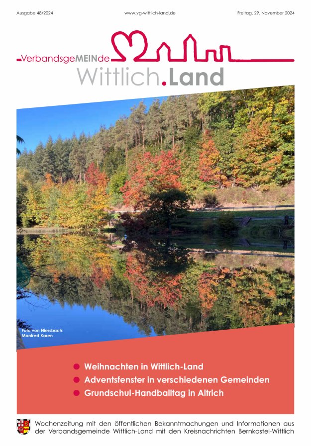 Mein Wittlich.Land Titelblatt 48/2024