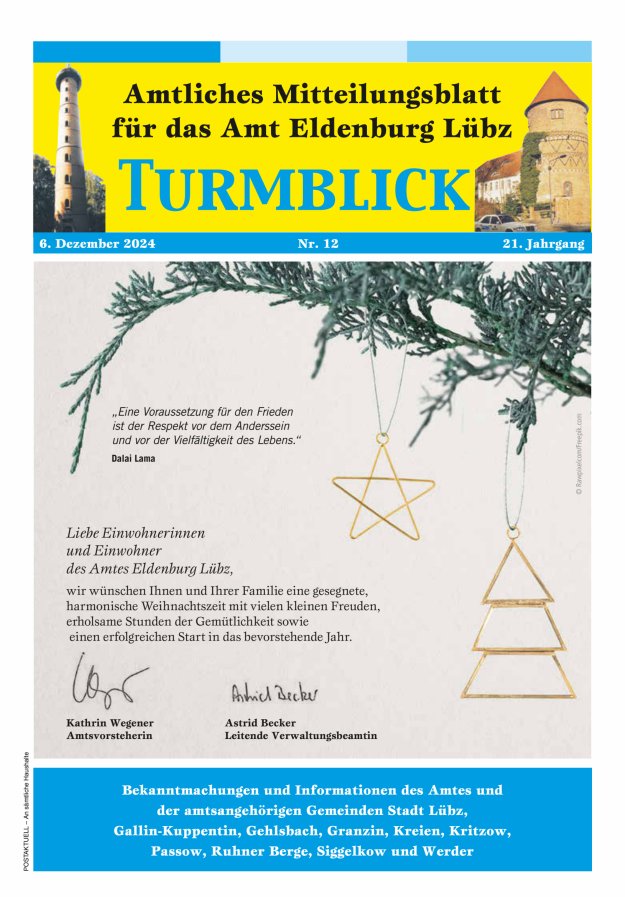 Turmblick Titelblatt 12/2024