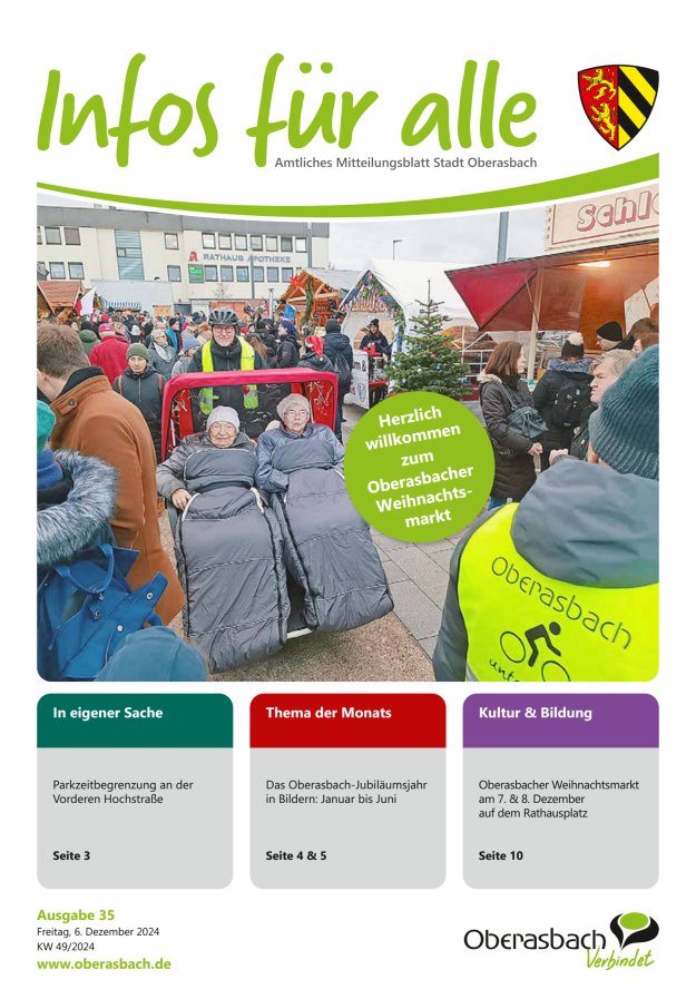 Stadt Oberasbach Titelblatt 35/2024