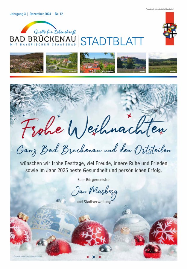 Stadtblatt Bad Brückenau Titelblatt 12/2024