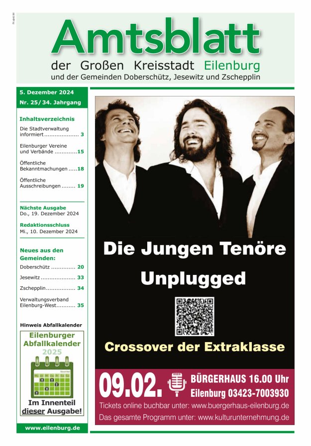 Muldespiegel und Amtsblatt der Großen Kreisstadt Eilenburg und der Gemeinden Titelblatt 25/2024