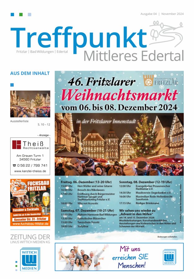Treffpunkt Mittleres Edertal Titelblatt 04/2024