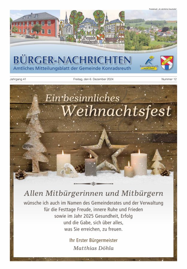 Bürger-Nachrichten Titelblatt 12/2024