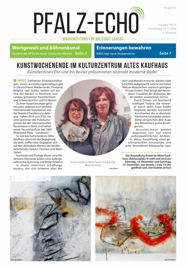 Pfalz-Echo Titelblatt 46/2024